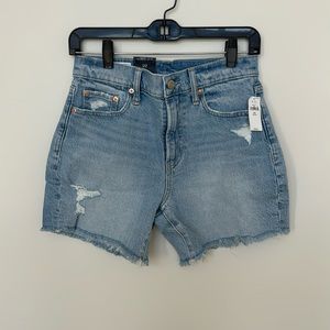 Gap distressed denim shorts